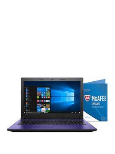 Lenovo Ideapad 305 Intel&Reg; Pentium&Reg; Processor, 8Gb Ram, 1Tb Storage, 15.6 Inch Hd Laptop With Mcafee Livesafe And Optional Microsoft 365 Home - Purple - Laptop Only